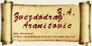 Zvezdodrag Aranitović vizit kartica